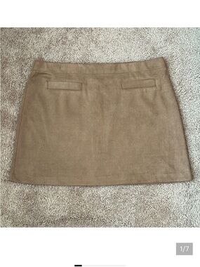 LC Lauren Conrad Faux Suede Mini Skirt